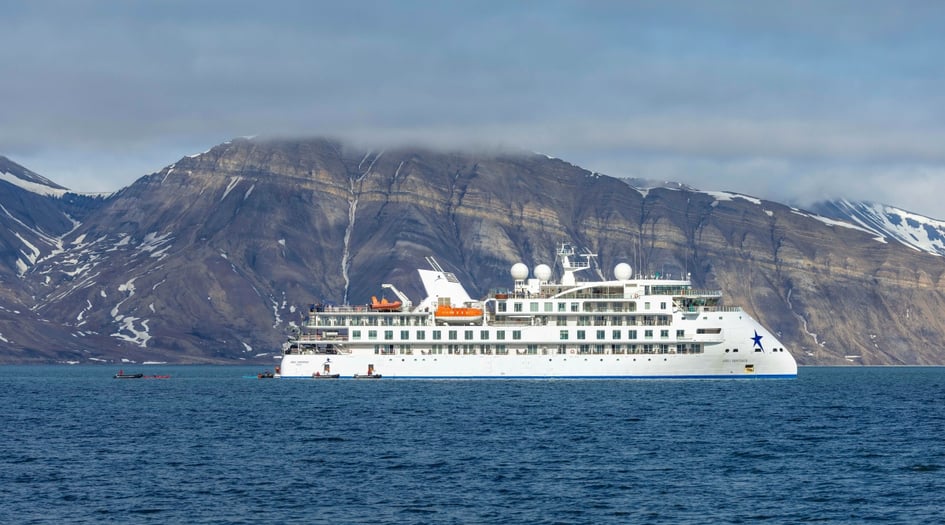 Greg Mortimer expedition ship at sea