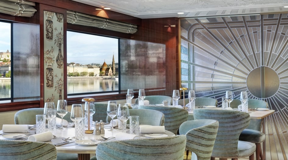 Restaurant on board S.S. Emilie