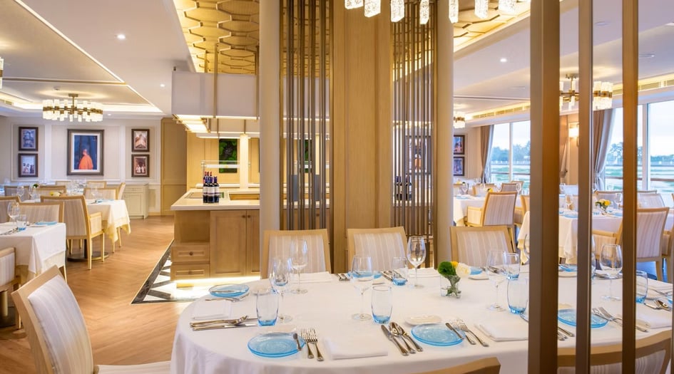 Restaurant on board Viking Saigon