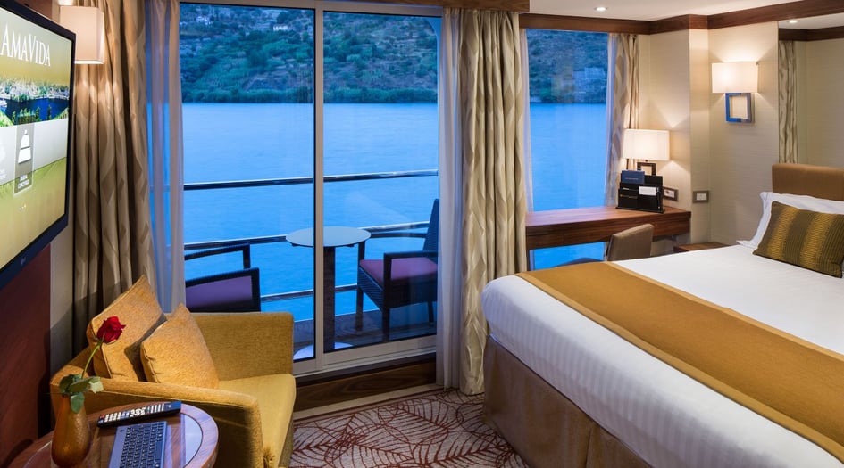 Balcony Stateroom on board AmaVida river ship