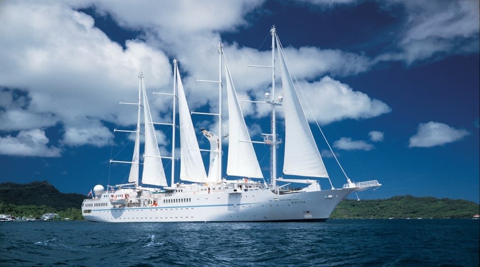 Wind Star at sea