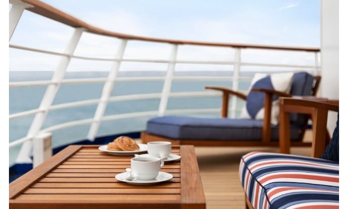 Oceania O Class - Owners Suite veranda