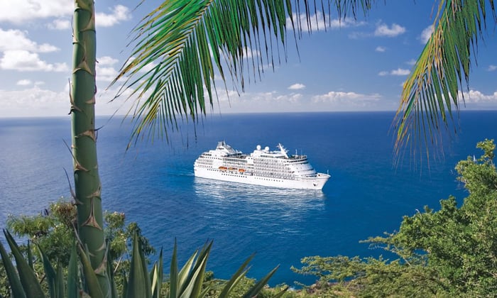 Regent Seven Seas Navigator sailing at sea