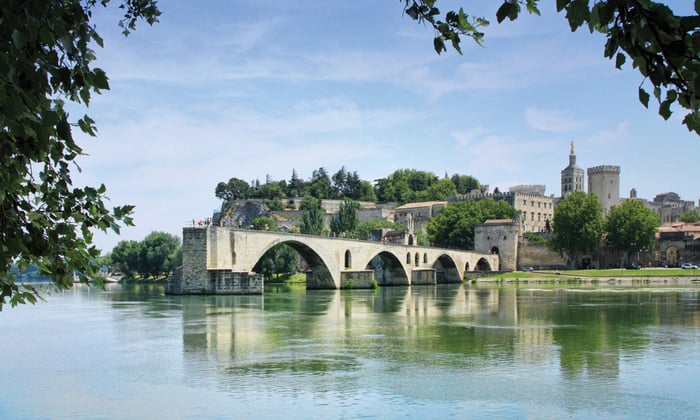bridge in Avignon on the Rhone