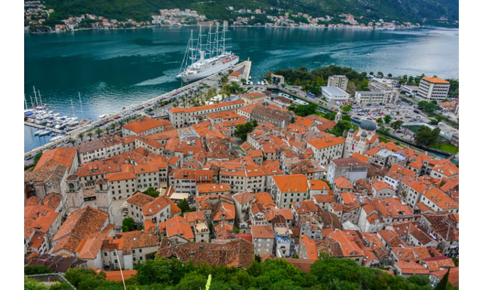 Windstar Cruises - Wind Surf in Kotor, Montenegro